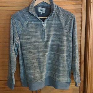 NWOT Madewell Half Zip Velour Sweatshirt - S